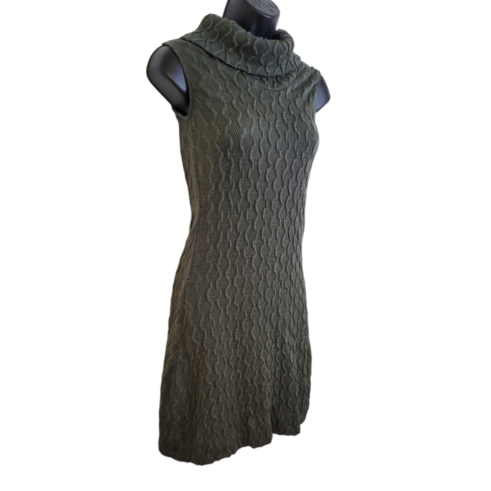 Rhapsody Mock Neck Sleeveless Sweater Dress sz‎ S